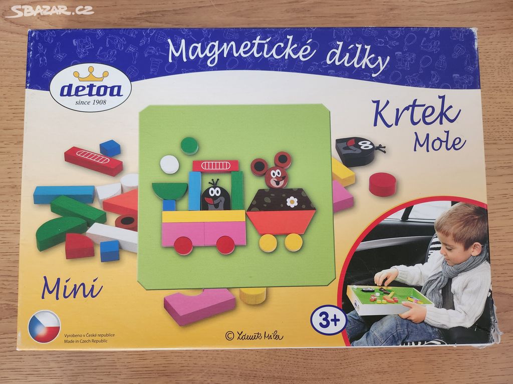 Magnetické dílky Krtek mini DETOA