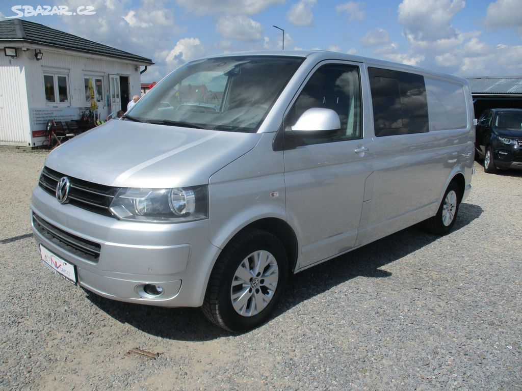 VW TRANSPORTER 2,0TDI 103kw 6míst DPH 2015 bez kor