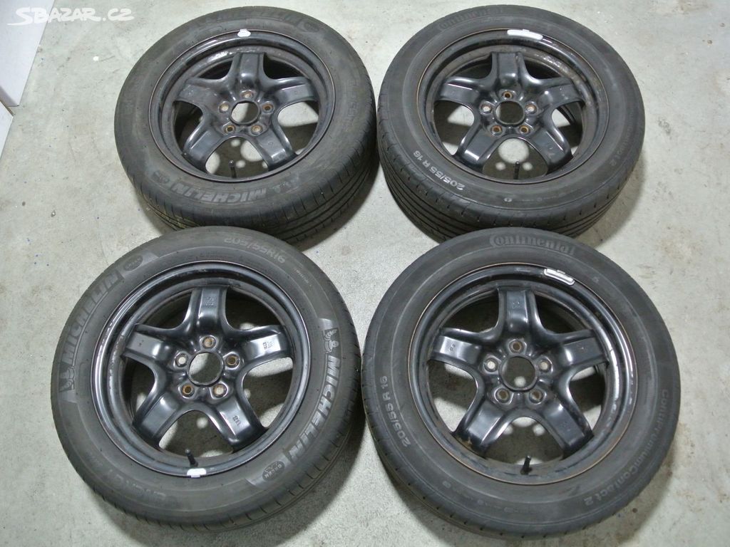 letní komplet Opel Saab 16" 5x110 ET39 pneu 205/