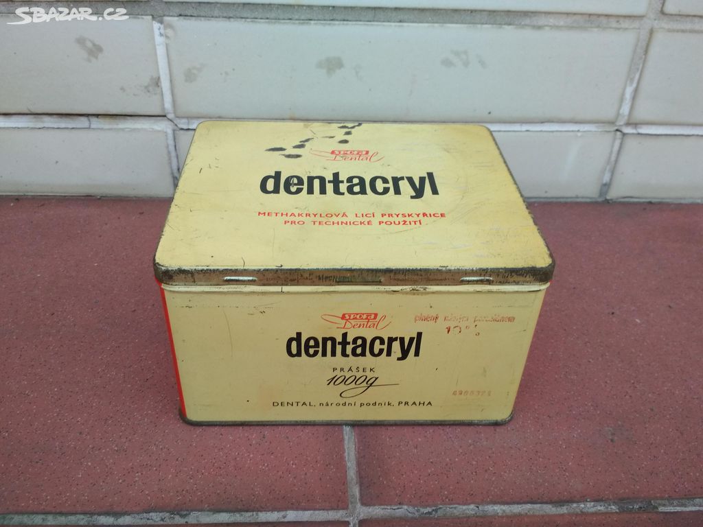 plechová krabička Dentacryl