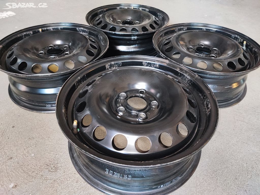 TOP plechové disky 15 R15 R 5x100 ET40 5,5J Škoda