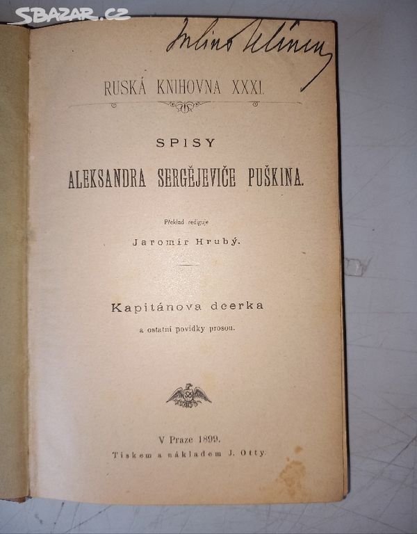 A. S. Puškinova KAPITÁNOVA DCERKA (1899)