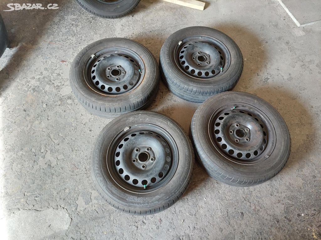 15'' disky 5x112 s letními pneu 195/65 Dunlop