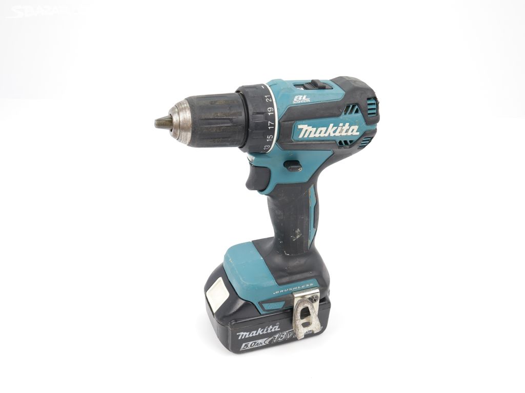 Makita DDF485 + 2x aku (5,0Ah a 2,0Ah)