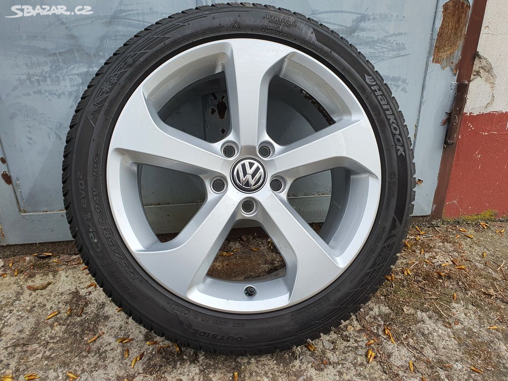 5x112 r17 kola disky vw golf 6 alu zimni 225 45 17