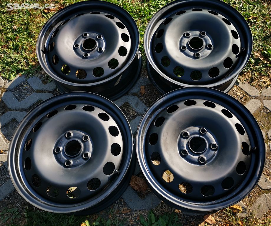 Plechové disky 5x112 R16 VW, Škoda, Seat, Audi