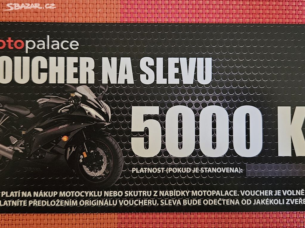 Voucher na nákup skútru nebo motocyklu