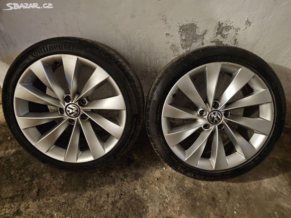 Kola vw scirocco 5x112 s pneu