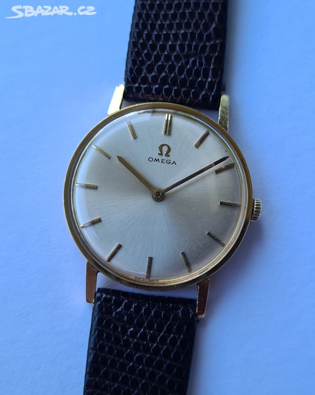 Pánské zlaté náramkové hodinky Omega 18K