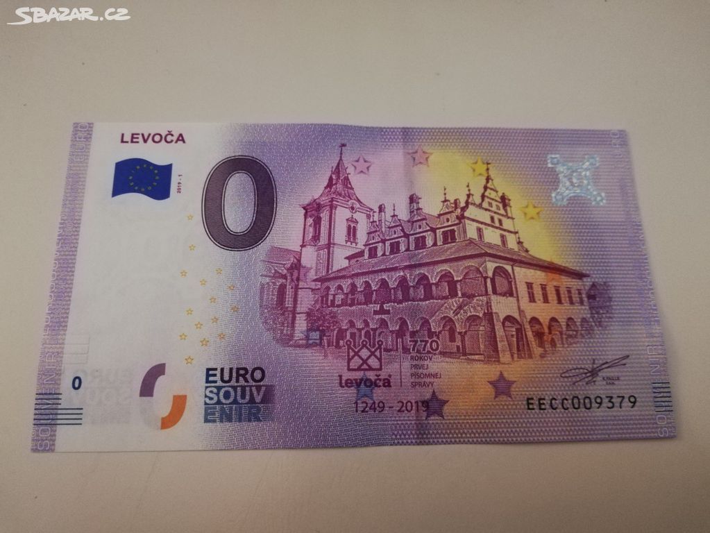 Euro bankovka - Levoča, 0 euro souvenir - SK