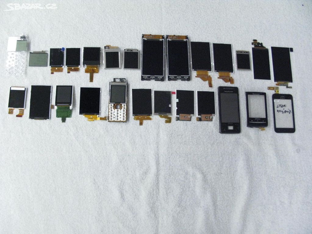 Sony Ericsson, LCD displeje, dotyky - DRUHÝ SET