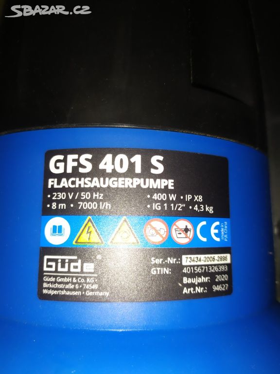 GÜDE Flachsaugerpumpe GFS 401 S_94627