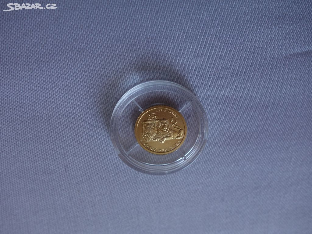 Investiční zlato - 1/25 Oz mince Český lev 2018