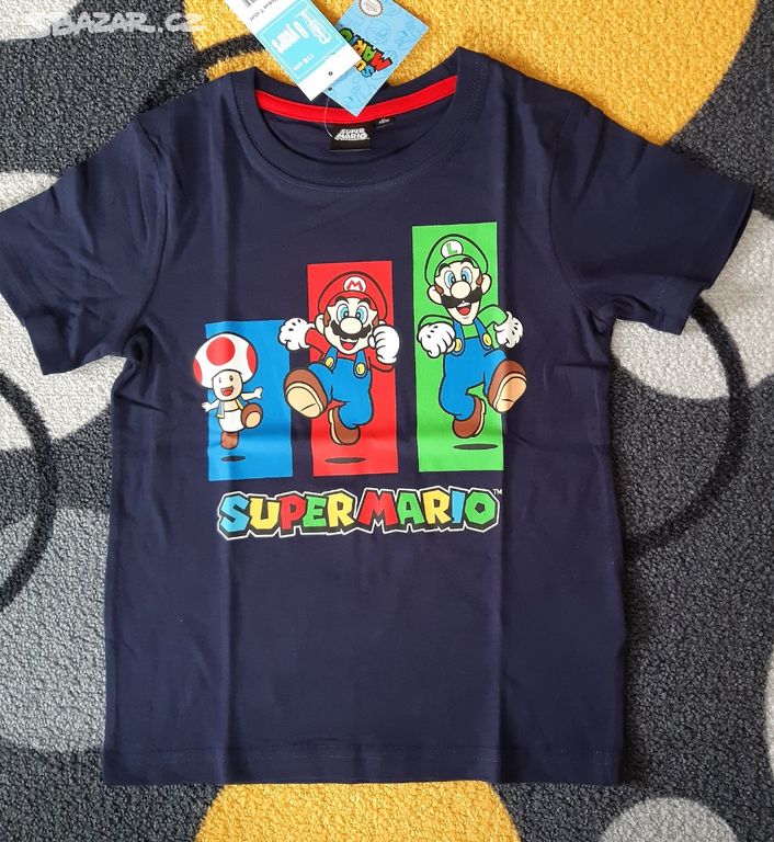 Dětské tričko nové Super Mario 116,128,140