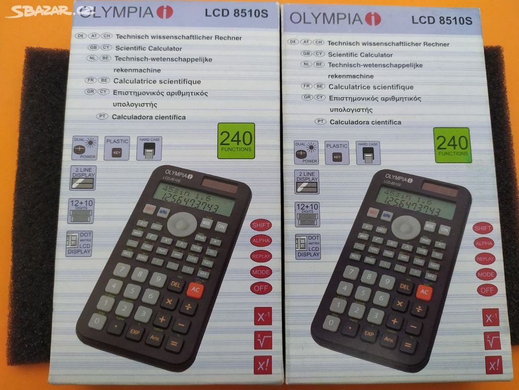 OLYMPIA školní kalkulačka 240 vědeckých funkcí