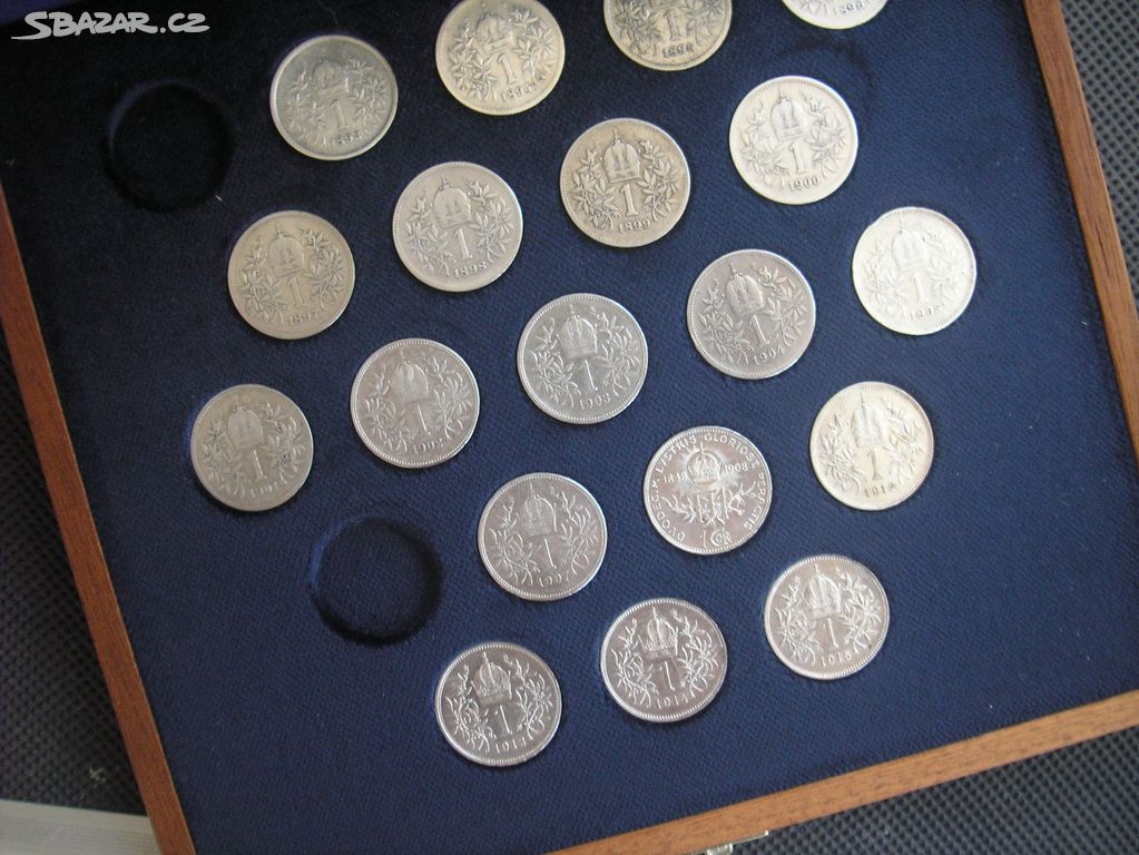 Sbírka stříbrných RU korun Fran. Josefa 1893-1916