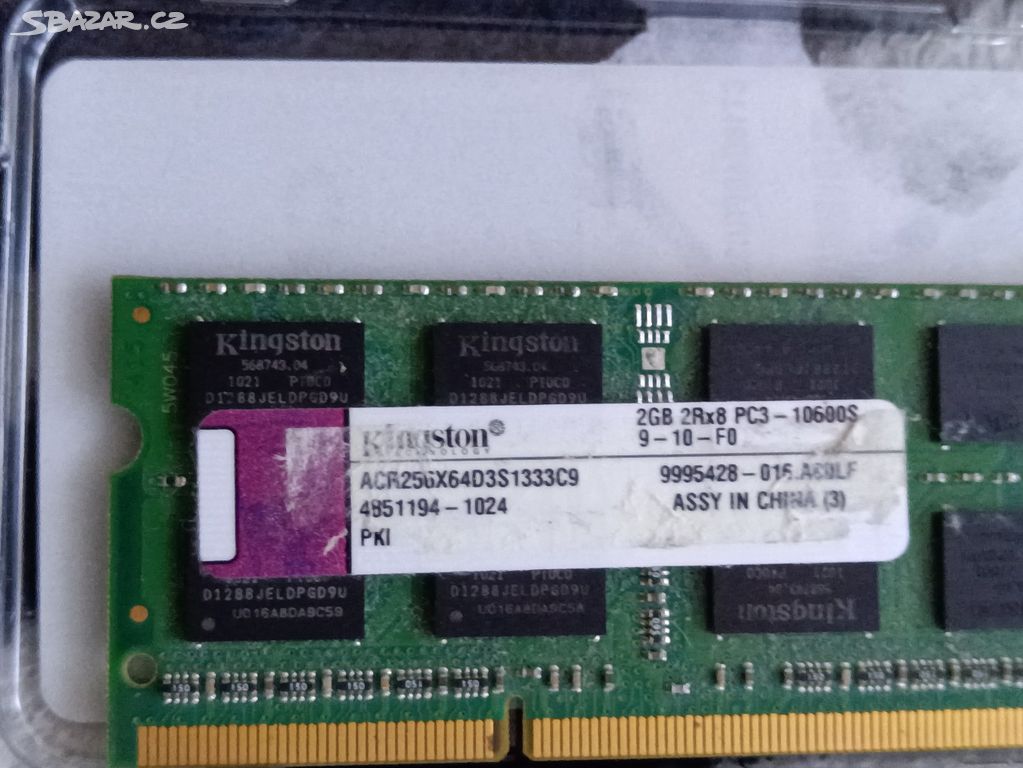 SO-DIMM DDR3 Kingston 2GB 1333
