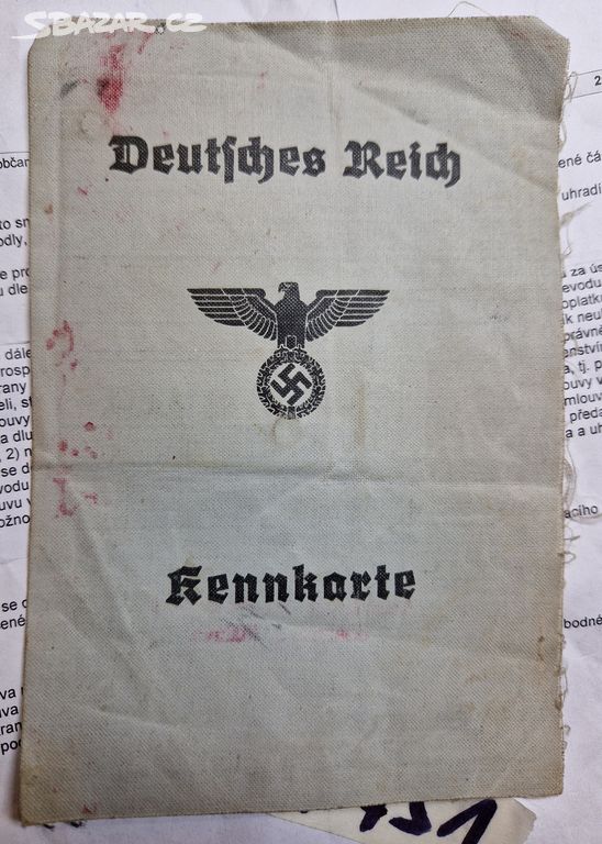 starý průkaz, Kennkarte - Deutsches Reich (1948)