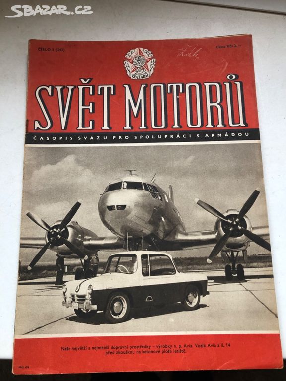 Retro magazin Svet motoru z roku 1957