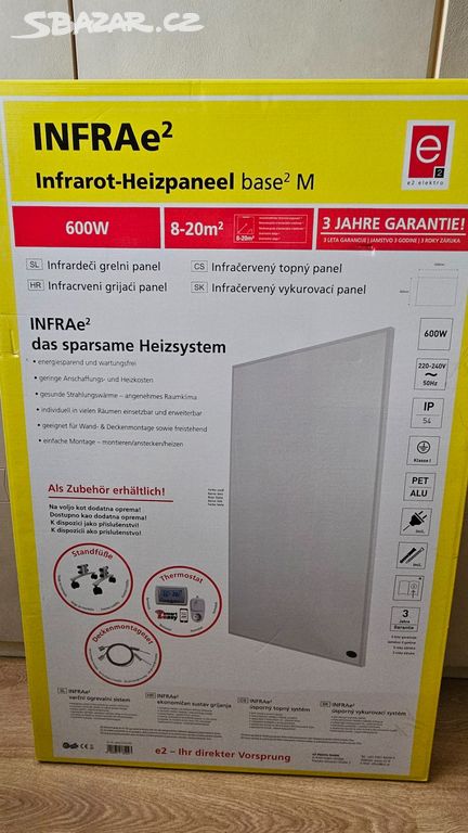 Infračervený topný panel INFRAe2 600W (SLEVA!)