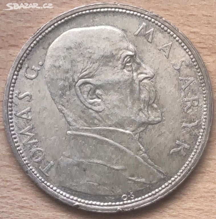 Stříbrná mince 10 Kč, 1928, Československo, 4012