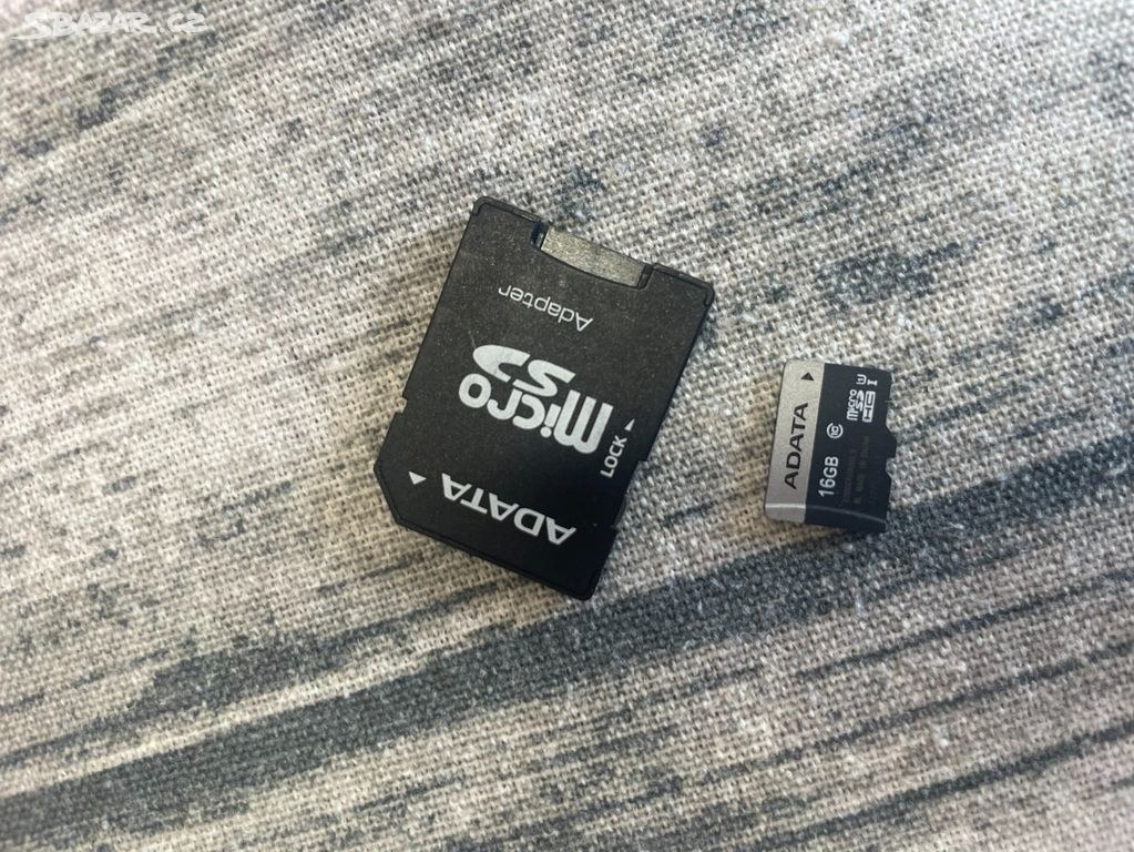Micro SD karta Adata 16GB + adaptér