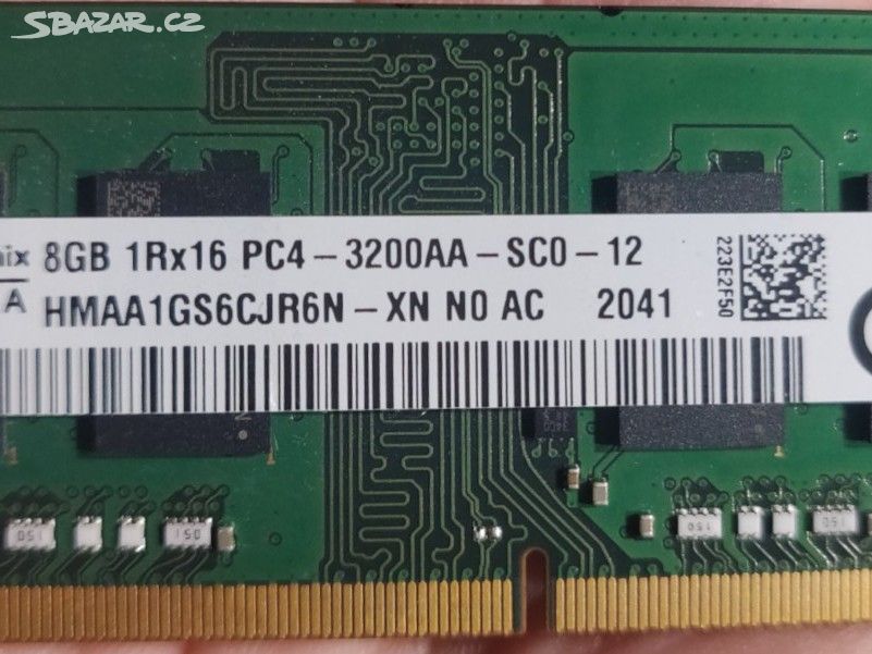 2x RAM DDR4 Hynix 8GB 1Rx16 PC4-3200AA-SC0-12