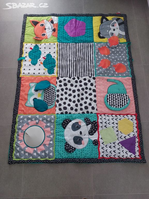Velká hrací deka pro miminka Infantino 167x127 cm