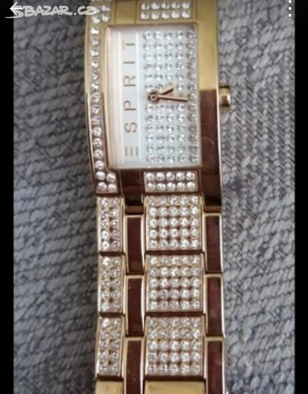 Prodám dámské zlaté hodinky Esprit