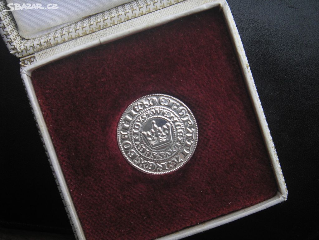Pražský groš v etui, Jablonec 1994-pamětní medaile