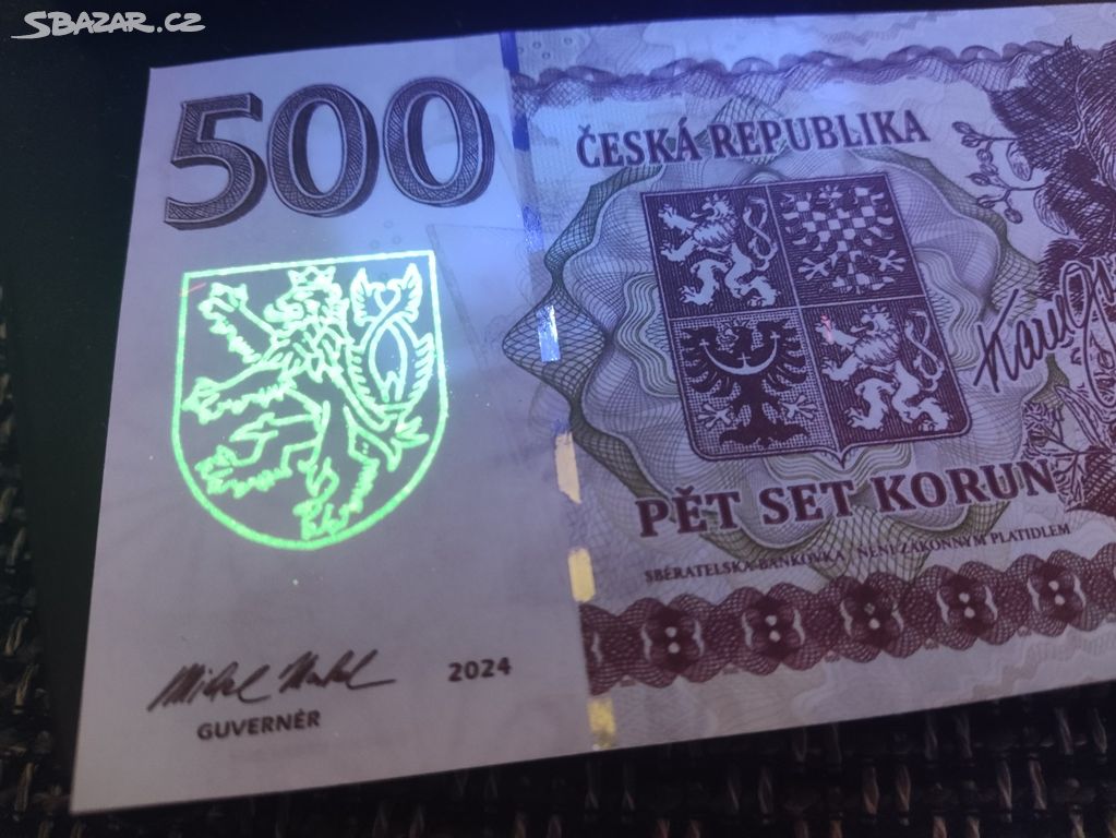 500 korun Karel Gott, jen 250 kusů
