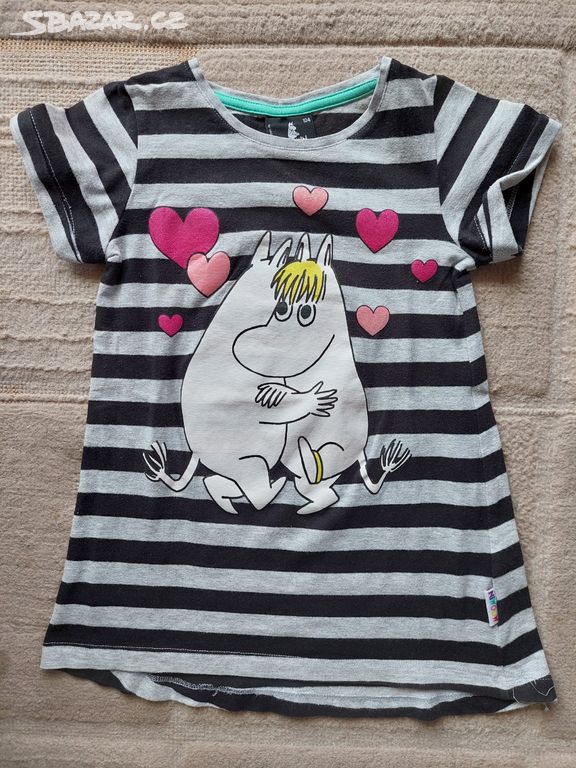 Šaty / tunika s mumínky Lindex Moomin vel. 104-110