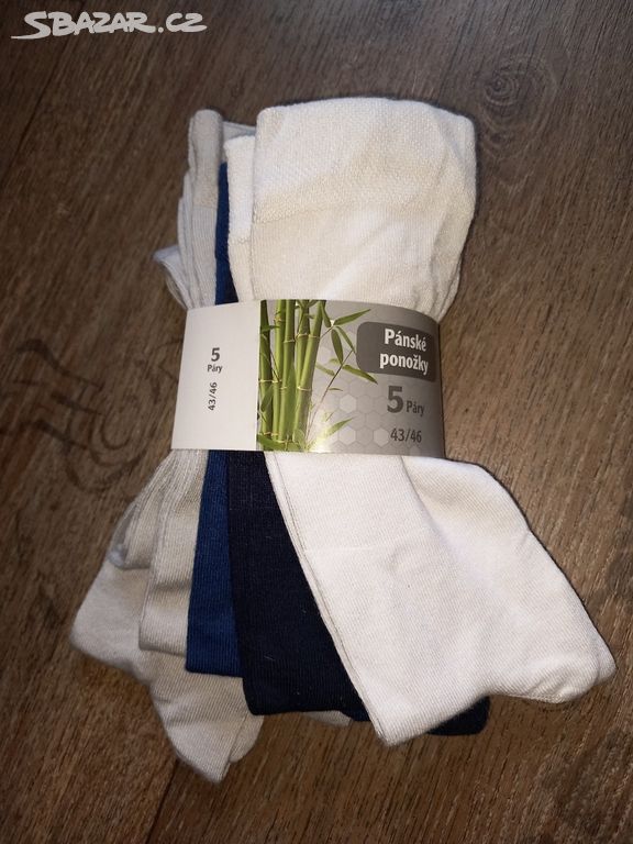 Nové pánské bambusové ponožky vel.45-47