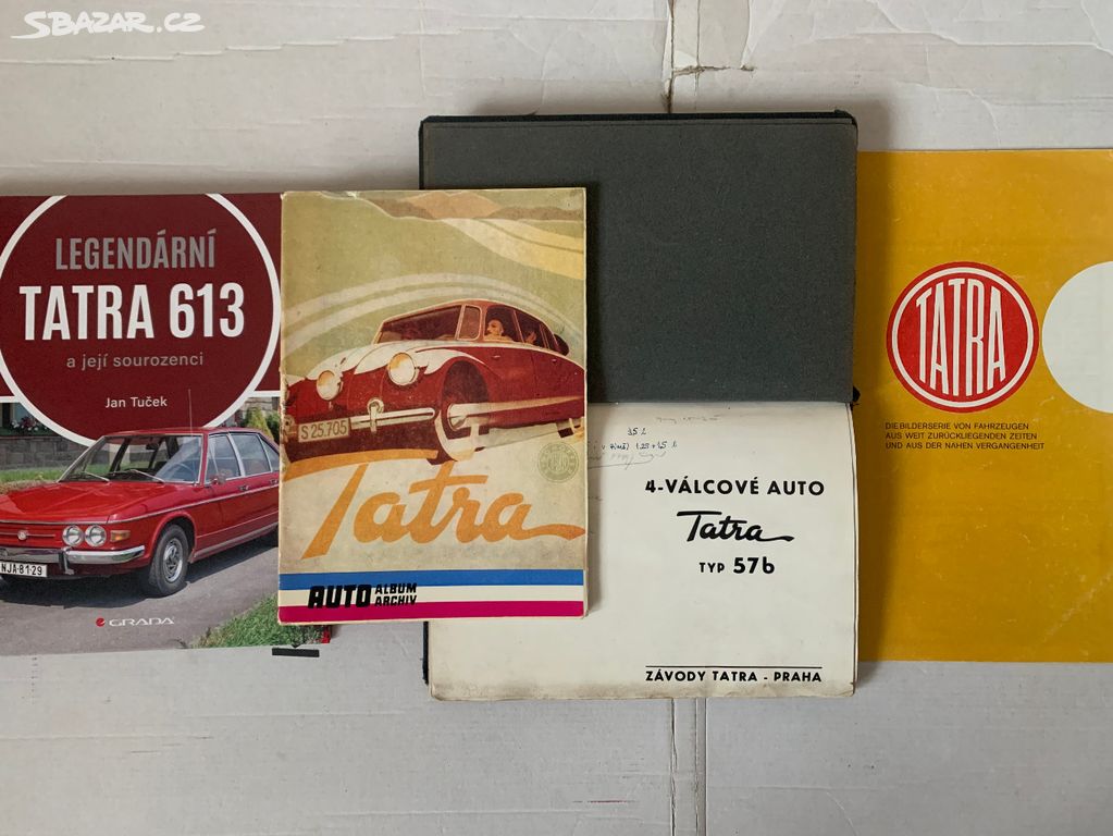 Tatra 57b návod; Tatra prospekt; Auto album archiv