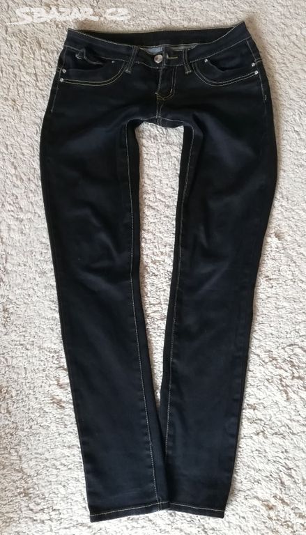 Sleva - Dámské skinny rifle, vel. M (38), NAVY