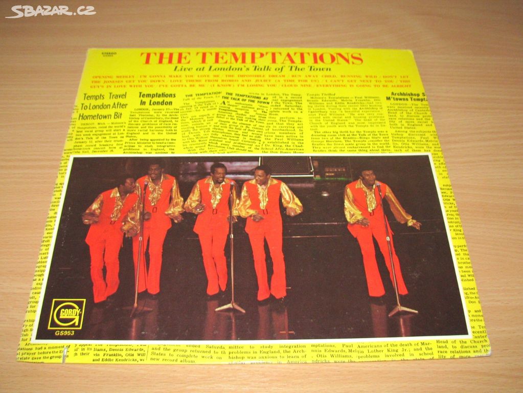 LP-THE TEMPTATIONS-LIVE AT LONDONS TALK-GORDY/1970