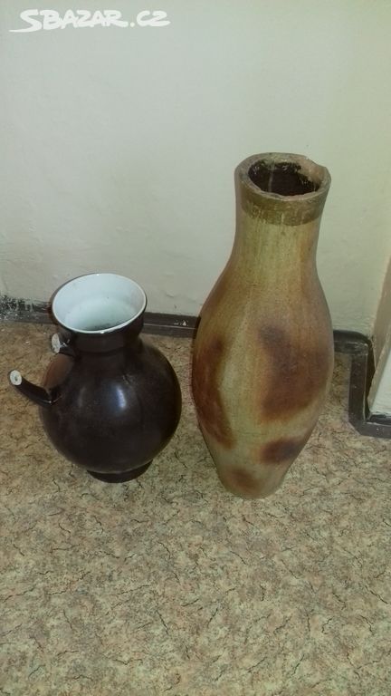 Keramické vázy, 2 ks dekorace