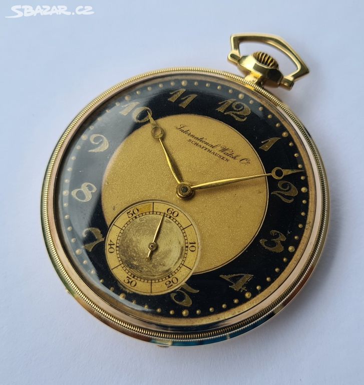 Zlaté kapesní hodinky IWC Schaffhausen 14K