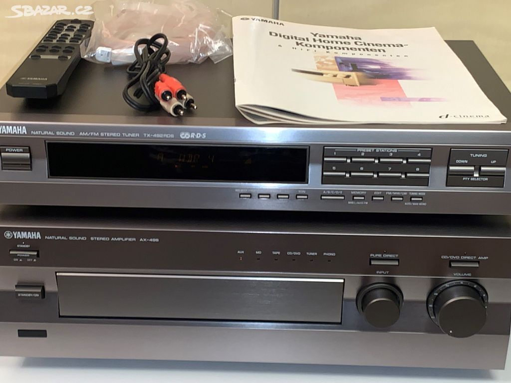 YAMAHA AX-496 & TX-492 Stereo Amplifier + DO/Tuner