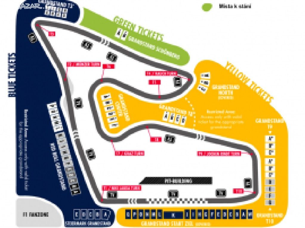 Vstupenka víkendová F1 Rakousko 2024 tribuna C-E