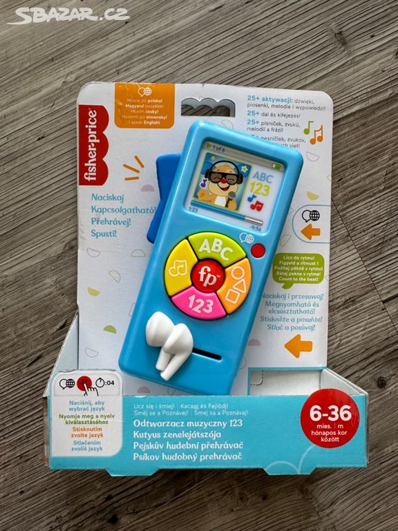 Fisher Price Pejskův hud přehrávač CZ/SK/ENG/HU/PL