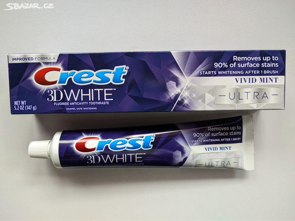 Crest 3D white, bělící zubní pasta(USA,147g)
