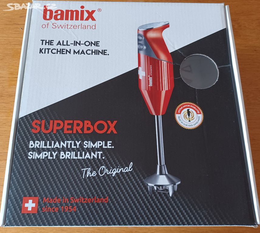 Tyčový mixér Swissline - SuperBox, černý, 200W