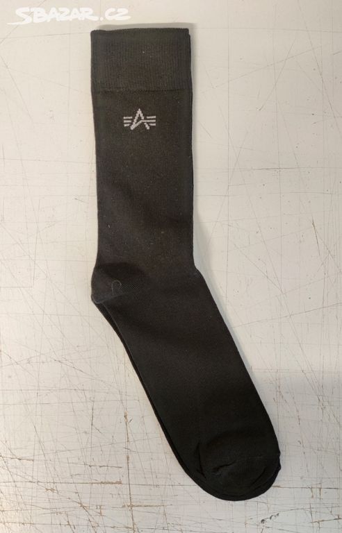 Černé ponožky Alpha Industries vel.43-46 - 3 páry