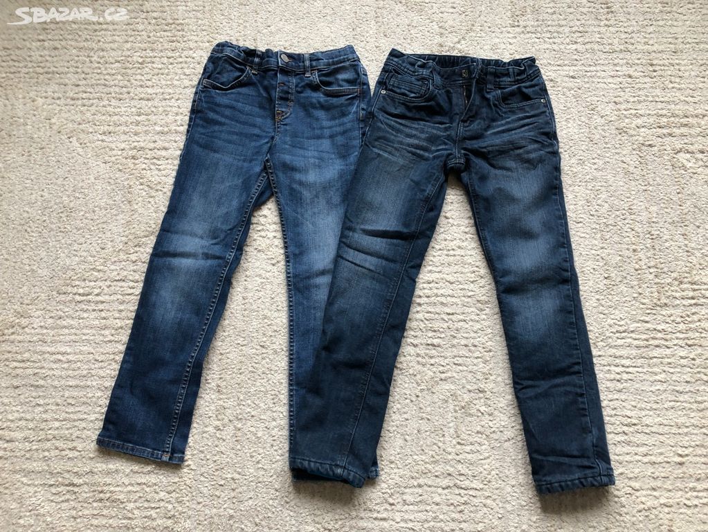chlapecké džíny 134 vyteplené