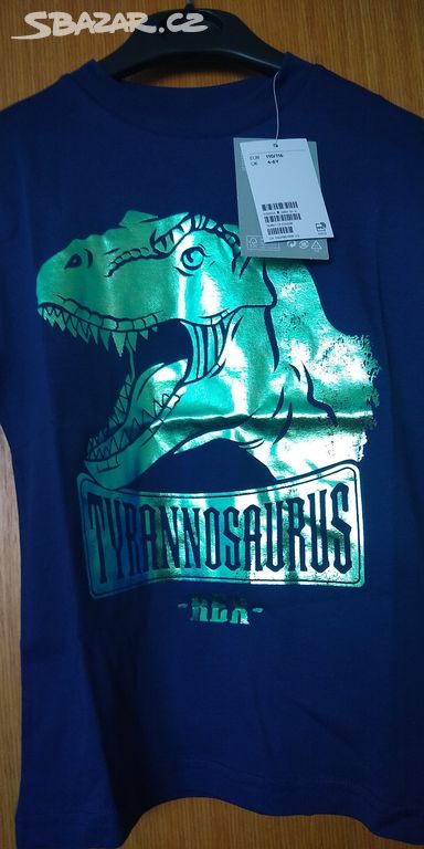 H&M Nové tričko 110 116 dino t- rex jurassic world