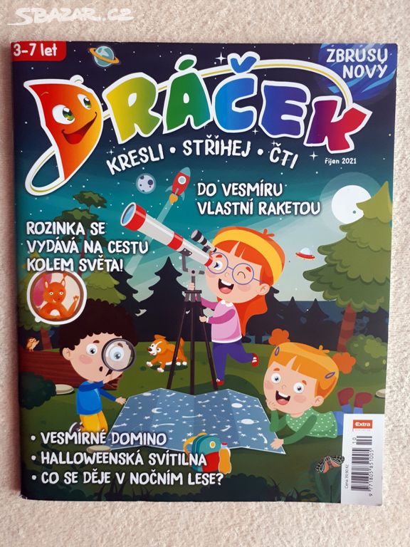Nový výtvarný časopis Dráček -kresli, stříhej, čti