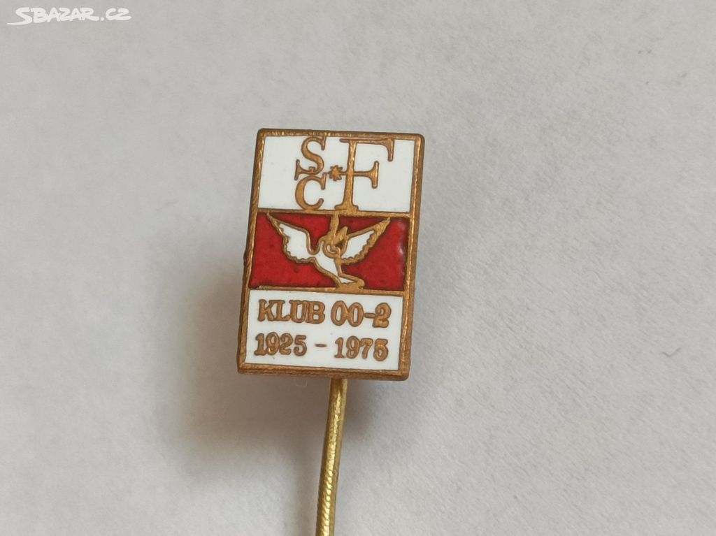 Krásný starý Odznak SČF KLUB 00-2  1925 - 1975