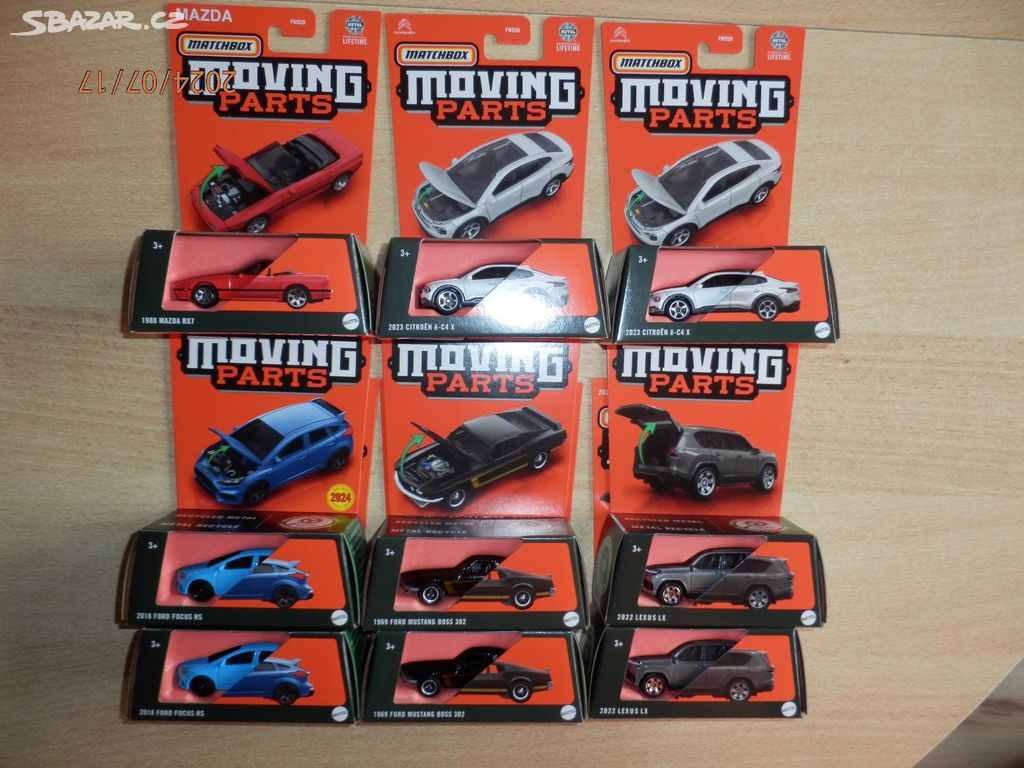 Matchbox moving parts novinky Citroen ford