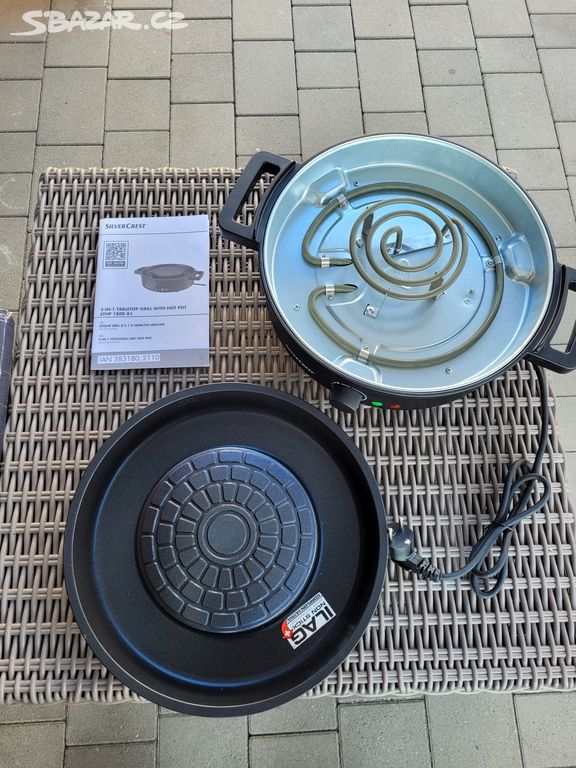 Gril SILVERCREST Hot pot se stolním grilem 2 v 1